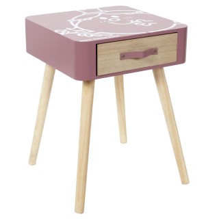 Table de chevet Madame Princesse Rose - Home Deco Kids