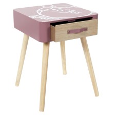 Table de chevet Madame Princesse Rose - Home Deco Kids