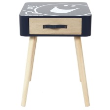 Table de chevet Monsieur Heureux Bleu - Home Deco Kids