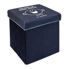 Pouf pliable Monsieur Heureux Bleu - Home Deco Kids