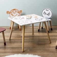 Table avec pot crayon Monsieur Madame - Home Deco Kids