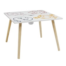 Table avec pot crayon Monsieur Madame - Home Deco Kids