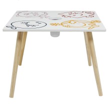 Table avec pot crayon Monsieur Madame - Home Deco Kids