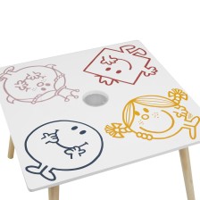 Table avec pot crayon Monsieur Madame - Home Deco Kids