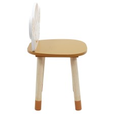 Chaise enfant Madame Bonheur Jaune - Home Deco Kids