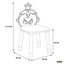 Chaise enfant Madame Princesse Rose - Atmosphera For Kids