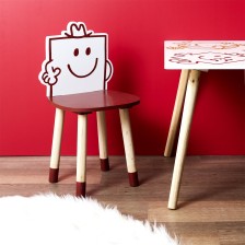 Chaise enfant Monsieur Costaud Rouge - Home Deco Kids