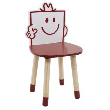 Chaise enfant Monsieur Costaud Rouge - Home Deco Kids