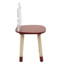 Chaise enfant Monsieur Costaud Rouge - Home Deco Kids