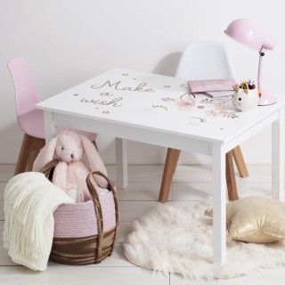 Table Print blanche chambre fille Atmosphera