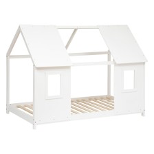 Ensemble Lit cabane fenêtre + Matelas 90x190 - Atmosphera For Kids