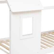 Ensemble Lit cabane fenêtre + Matelas 90x190 - Atmosphera For Kids