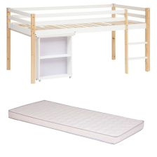 Ensemble Lit bureau coulissant + Matelas 90x190 - Atmosphera For Kids