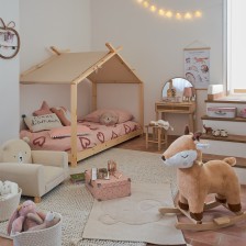 Lit enfant Tente Tipi en Bois ILAN 90x190 - Atmosphera For Kids