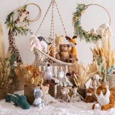 Peluche renard Pai Mina H40 Dentelle - Atmosphera For Kids Peluche renard Pai Mina H40 Dentelle - Atmosphera For Kids