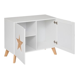 Meuble de rangement étoile Blanc Atmosphera