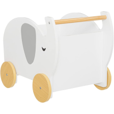 Chariot éléphant Blanc - Atmosphera For Kids