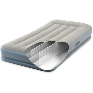 Matelas gonflable mid rise 1 place éléctrique Fiber Tech - Intex