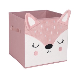 Boite de rangement velours Biche Rose - Atmosphera For Kids