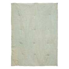 Edredon Double Gaze Coton Vert - Atmosphera For Kids Edredon Double Gaze Coton Vert - Atmosphera For Kids