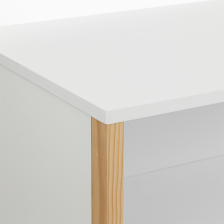 Commode en bois Kima Blanc - Atmosphera For Kids