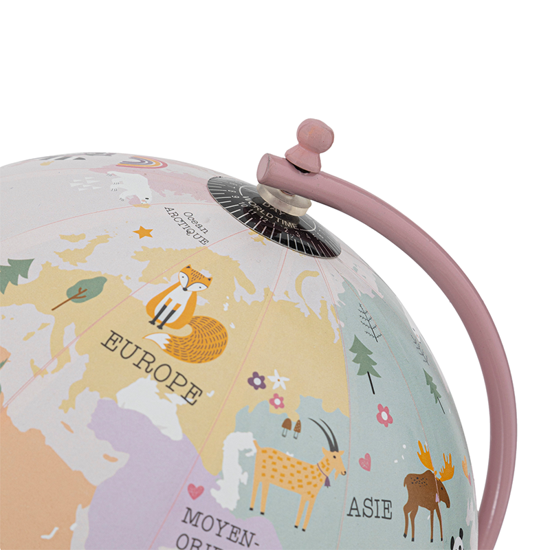 Mini globe terrestre rose blush globes personnalisés globe personnalisé  avec inscriptions à la main centre de table l'obtention du diplôme globe or  carte du monde décoration de chambre d'enfant -  France