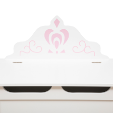 Coffre couronne princesse Blanc - Atmosphera For Kids