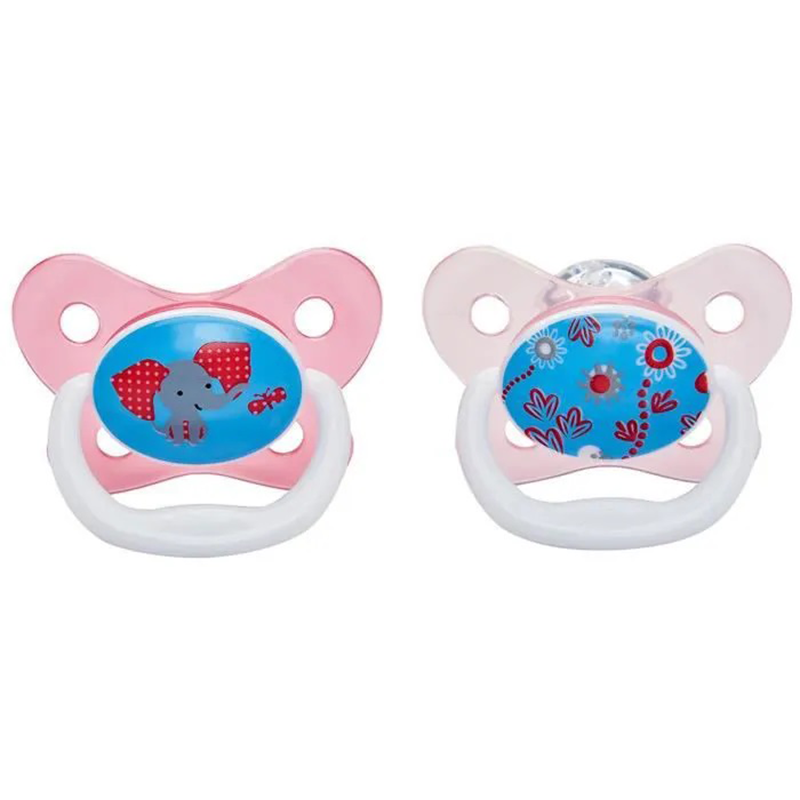 Lot de 2 sucettes 6-12 mois Rose Stage 2 Lot de 2 sucettes 6-12 mois Rose Stage 2