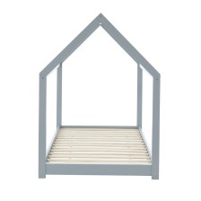 Lit Cabane Royaume Des Rêves Gris 90x190 cm - Laïba Kids