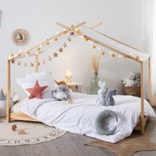 Lit Tente Nuage Magique Beige 90x190 cm - Laïba Kids