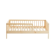 Lit Enfant Nid Douillet Pin Massif Beige 70x140 - Laïba Kids