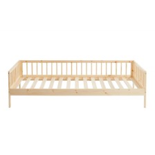 Lit Enfant Nid Douillet Pin Massif Beige 90x190 - Laïba Kids