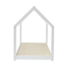 Lit Cabane des Rêveries Blanc 70x140 Sommier Inclus - Laïba Kids