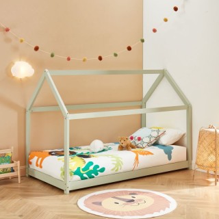 Lit Cabane Royaume Des Rêves 90x190 cm Vert - Laïba Kids