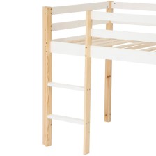 Lit Bureau Monde Enchanté Blanc 90x190 cm - Laïba Kids