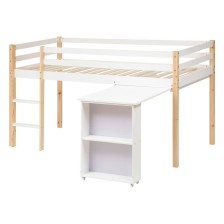 Lit Bureau Monde Enchanté Blanc 90x190 cm - Laïba Kids