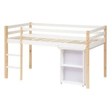 Lit Bureau Monde Enchanté Blanc 90x190 cm - Laïba Kids