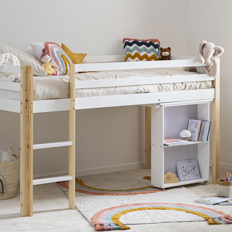 Lit Enfant Tente Des Étoiles Beige 70x140 Sommier Inclus - Laïba Kids