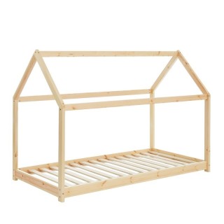 Lit Cabane Royaume Des Rêves Beige 90x190 cm - Laïba Kids