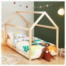 Lit Cabane Royaume Des Rêves Beige 90x190 cm - Laïba Kids