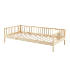 Ensemble Lit Nid Douillet Beige 90x190 + Matelas enfant Lune 90x190 - Laïba Kids