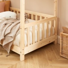 Lit Enfant Tente Des Étoiles Beige 70x140 Sommier Inclus - Laïba Kids