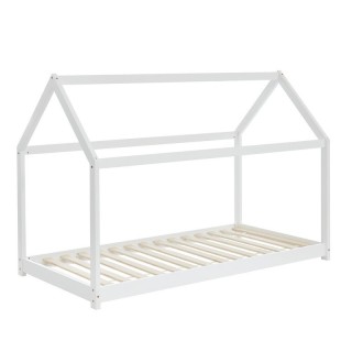 Lit Cabane des Rêveries Blanc 70x140 Sommier Inclus - Laïba Kids