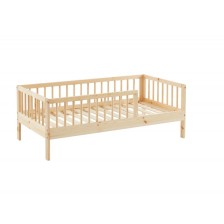 Lit Enfant Nid Douillet Pin Massif Beige 70x140 - Laïba Kids