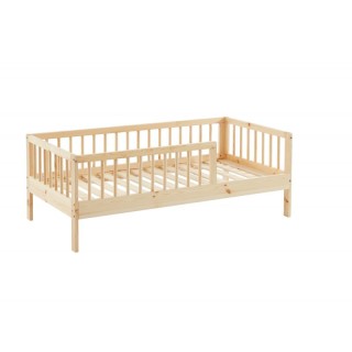 Lit Enfant Nid Douillet Pin Massif Beige 70x140 - Laïba Kids