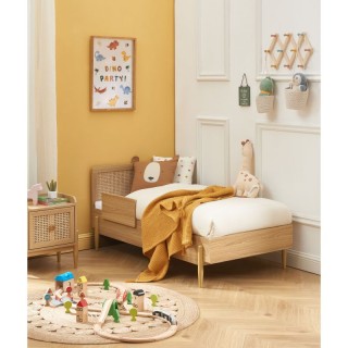 Lit enfant Refuge Magique cannage rotin Beige 70x140 - Laïba Kids