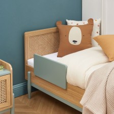 Lit enfant Refuge Magique cannage rotin Bleu 70x140 - Laïba Kids