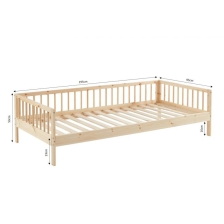 Ensemble Lit Nid Douillet Beige 90x190 + Matelas enfant Lune 90x190 - Laïba Kids