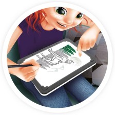 Tablette à dessin 3 en 1 BD Manga 8+ - Buki