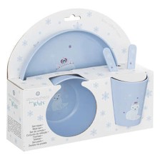 Set repas enfant 5 pcs Hiver Bleu - Atmosphera For Kids